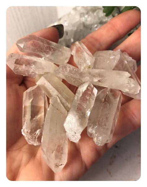 Raw Clear Quartz Points Grade A 3 Sizes Perfect For Grids Etsy