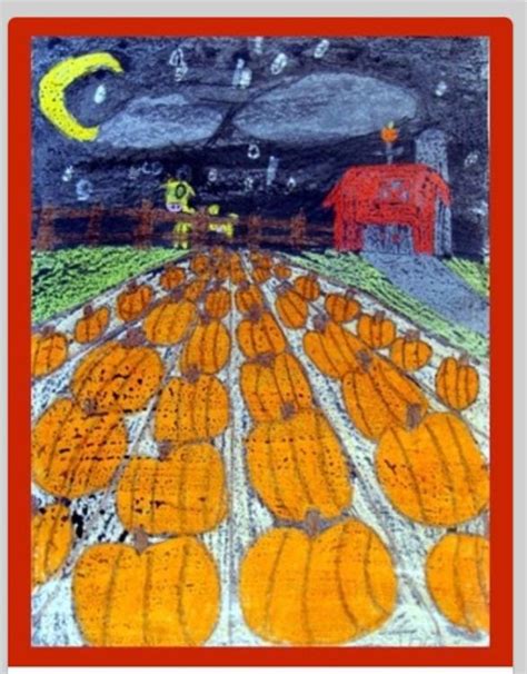Pumpkin Patch Perspective Perspective Art Fall Art Projects