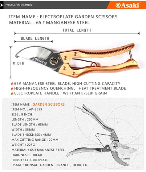 Stainless Steel Garden Scissors Garden Tree Hand Pruner Scissors Buy