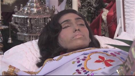 Monisha Jacob In Her Open Casket During Her Funeral Funeral