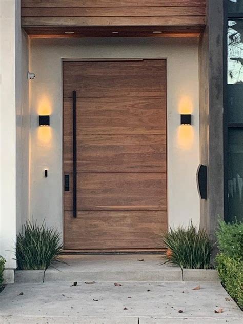 Modern Contemporary Exterior Doors Mid Century 4 Panel Shaker