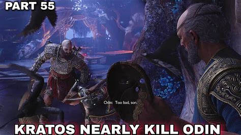 Kratos Nearly Kill Odin Part 55 God Of War Ragnarok Youtube