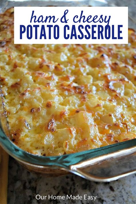 Make ahead crockpot breakfast casserole with sausage and hashbrowns. Ham and Cheesy Potato Casserole • Our Home Made Easy