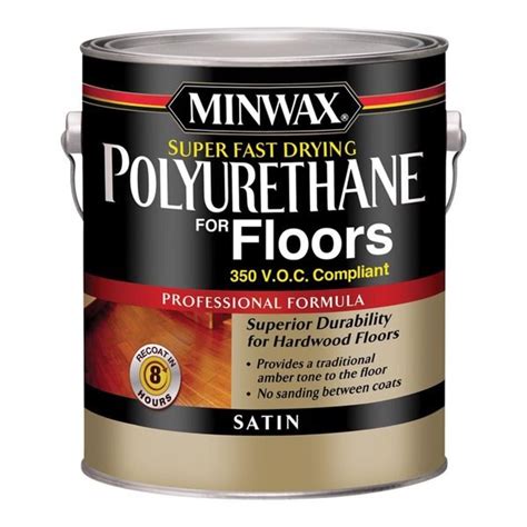 Minwax Super Fast Drying Polyurethane For Floors Satin Clear Oil Based
