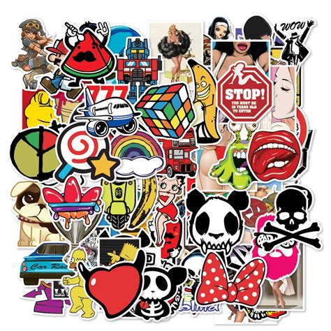 100 Pcslot Sticker Mixed Not Repeat Cool Graffiti Stickers For Luggage