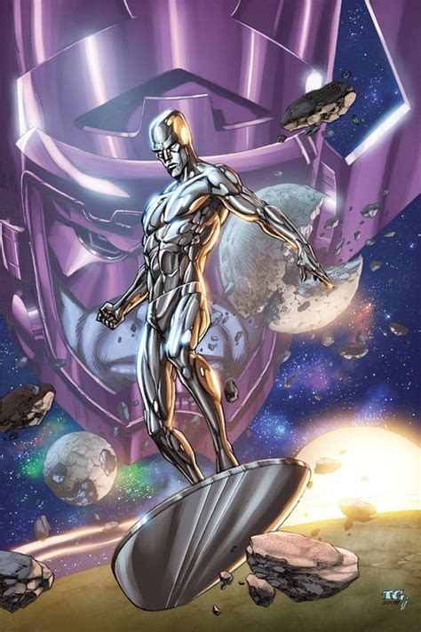 Silver Surfer And Galactus By Tom Grummett Silver Surfer Comic Silver
