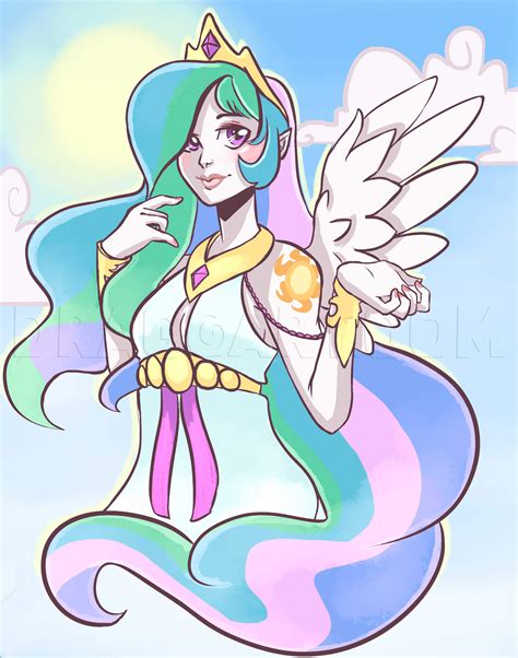 My little within my little pony human form. How To Draw Human Princess Celestia, My Little Pony by ...
