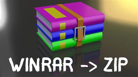 How To Convert Winrar To Zip Youtube