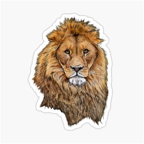 Lion Sticker By Pda1986 Redbubble