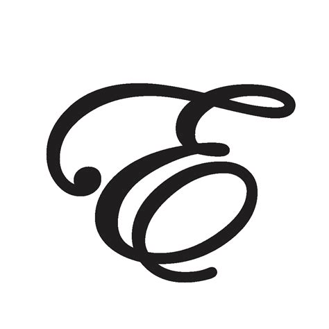 ℛ script capital r u+211b. Cursive Capital E - Psfont tk