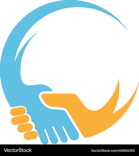 Handshake Icon Logo Design Royalty Free Vector Image