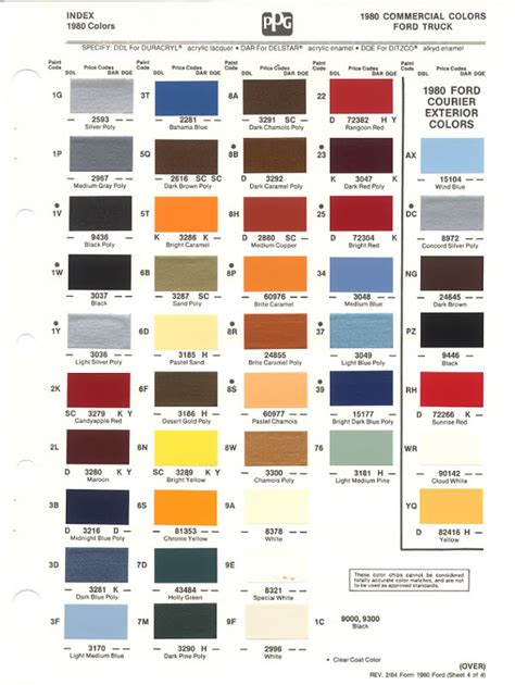 Ford Interior Color Codes Chart Home Alqu
