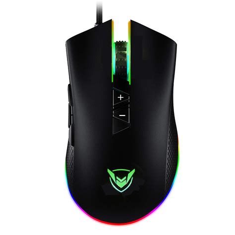 Pictek Rgb Gaming Mouse Wired Adjustable 10000 Dpi 8 Programmable