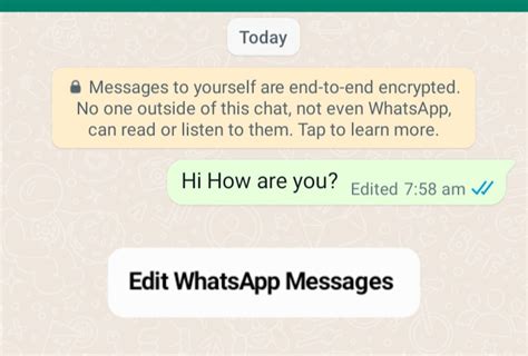 How To Edit Whatsapp Messages Tech Treasure