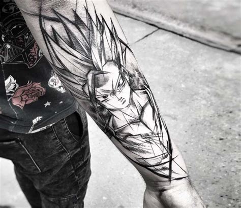 I agree, i would simply get the 4 star dragon ball on my shoulder. Gohan tattoo by Inne Tattoo | Tattoos, Rose tattoos, Z tattoo