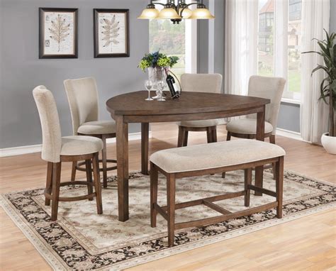 Uncommon strength joined with excellent plans makes each triangular dining set from our assortment the ideal focus of your home.triangular dining sets from our skogsta/sakarias offer you a wonderful characteristic tabletop joined with richly upholstered easy chairs. Guitar Pick Light Brown Wood 6pc Counter Height Table ...