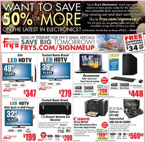 Anywhere from household appliances, software through consumer. Fry's Electronics Weekly Ad - Weekly Ads