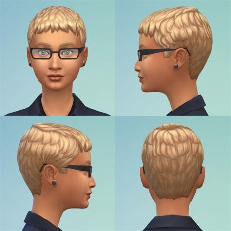 Short Ceasar Hair Gender Conversion By Bloodredtoe At Mod The Sims