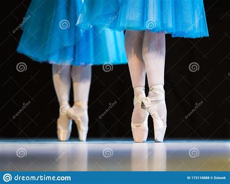 Legs Of Ballerinas Dancing In Ballet Stock Photo Image Of Girl Dance
