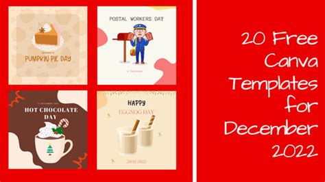 Free December 2022 Canva Templates ⋆ Be Your Own Graphic Designer