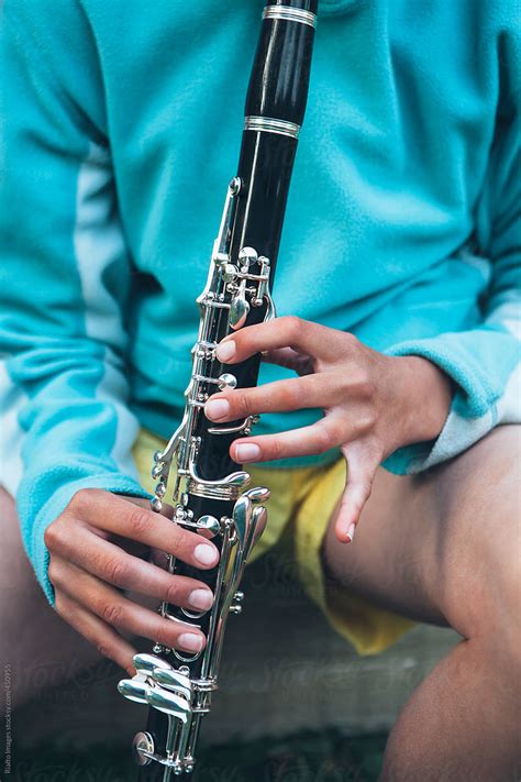 Close Up Of Girl Playing Clarinet By Rialto Images Clarinet Wind