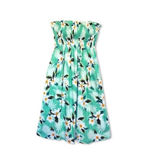 In A Tropical Floral Print And Stretchy Top This Sundress Features A