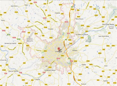 Limoges Map