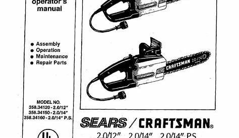 Craftsman V20 Chainsaw Manual