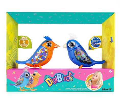 Silverlit Digibirds Twin Pack Interactive Animated Electronic Pet