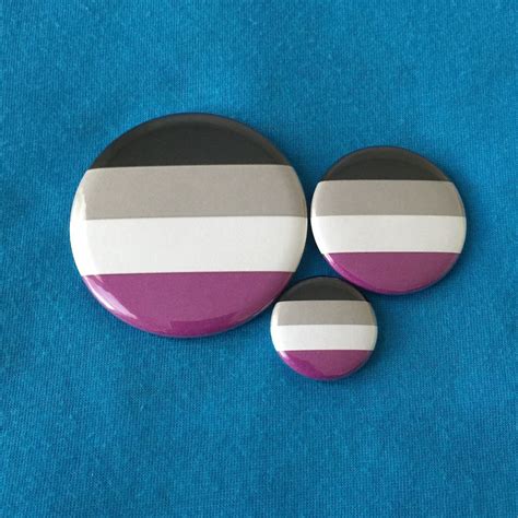 Asexual Ace Pride Flag Pin Badge Pinback Button 1 Pin Etsy