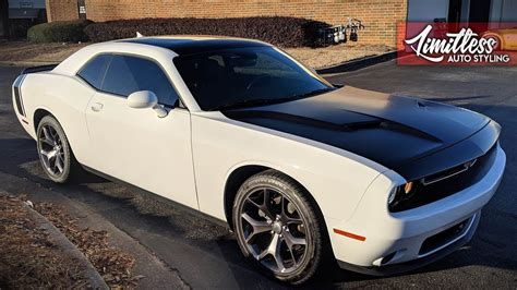 Dodge Challenger Roof Hood And Custom Decal Wrap Youtube