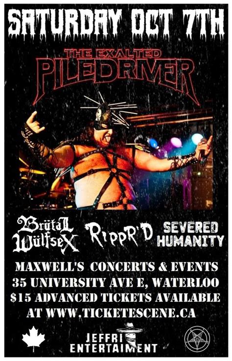 The Exalted Piledriver The Exalted Piledriver Waterloo On Live At