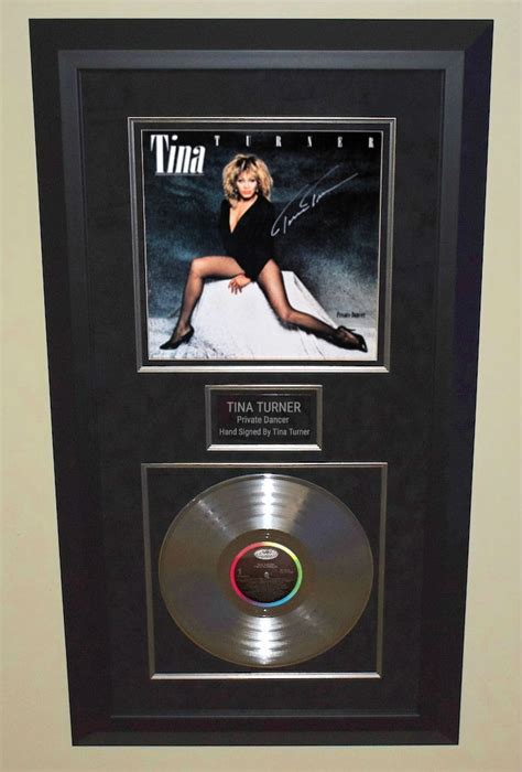 Tina Turner Private Dancer Rock Star Gallery Signed AlbumsROCK STAR Gallery