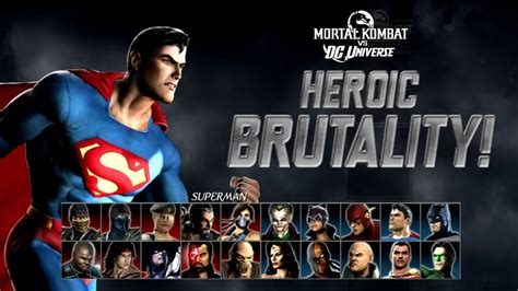 Mortal Kombat Vs DC Universe Heroic Brutality Superman YouTube