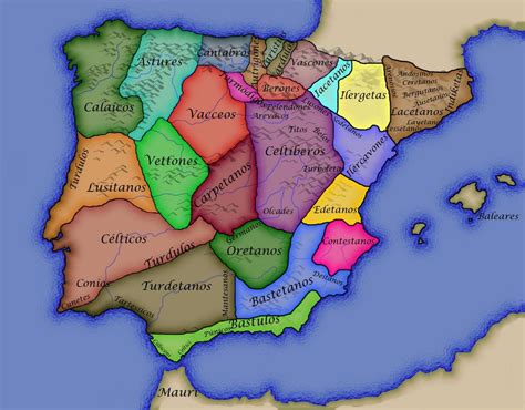 Pueblosprerromanos1 Mapa De España Historia De España Mapas Antiguos
