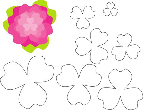 Moldes De Flores Em Eva Para Imprimir Flower Pattern Drawing Images