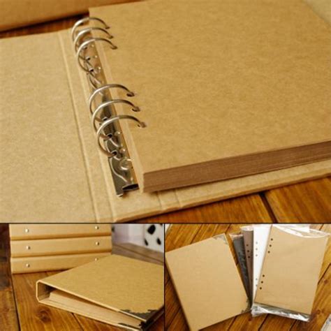 Maybe you would like to learn more about one of these? Blank Cover Loose Leaf Album Concise Kraft Paper Diary ...