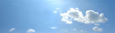 Light Blue Sky Clouds Header