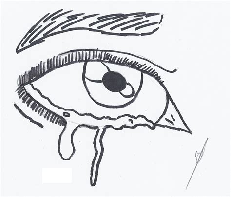 Crying Eyes Easy Drawing Clip Art Library
