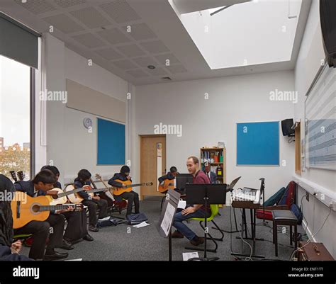 Music Classroom During Lesson Regent High School London United