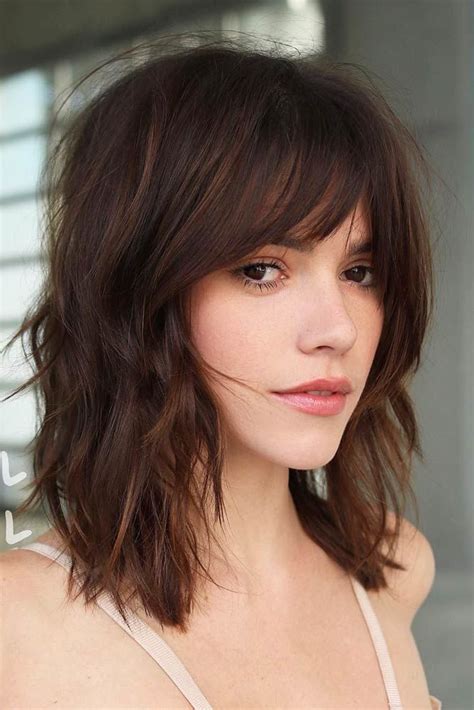 Top 48 Image Shoulder Length Hair With Bangs Vn