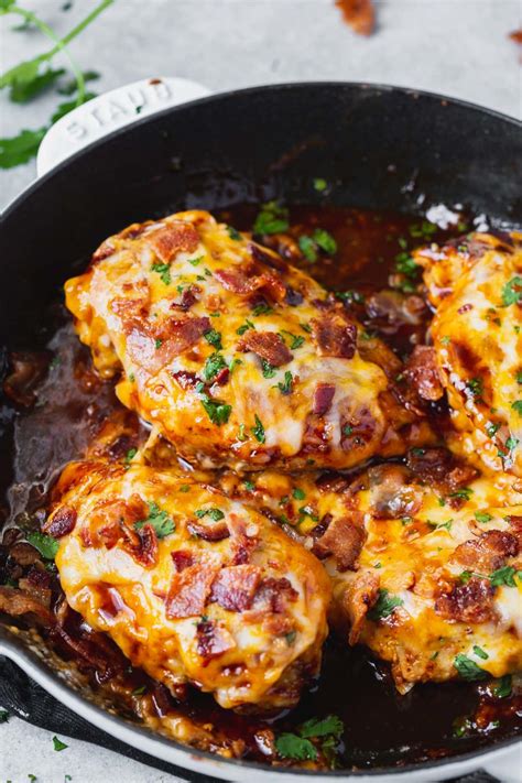 Cheesy Bacon Bbq Chicken Oh Sweet Basil