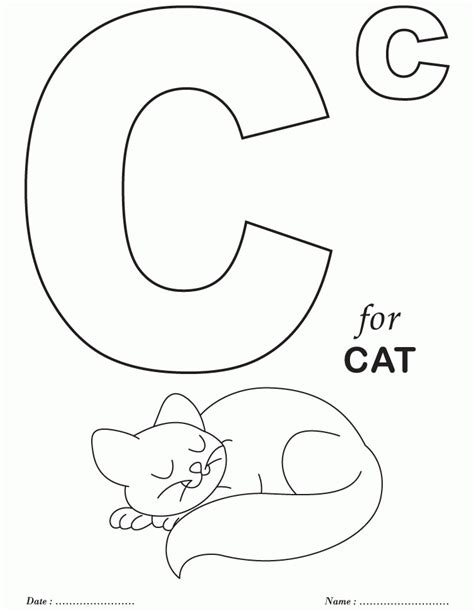Abc Printable Coloring Pages Coloring Home