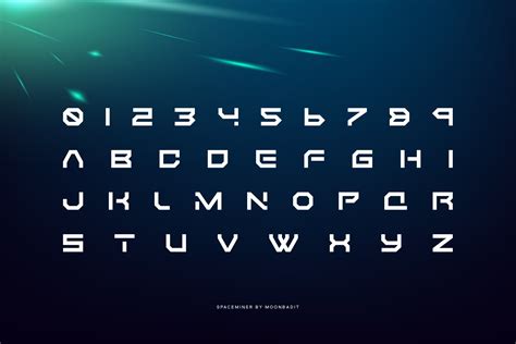 Spaceminer Futuristic Font 842773 Sans Serif Font Bundles
