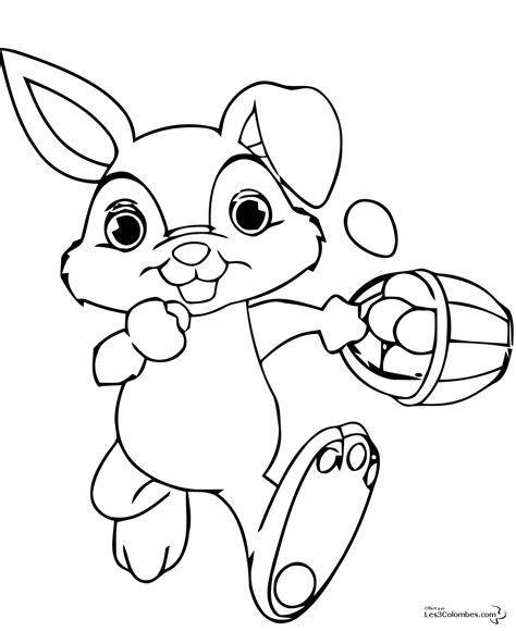 Commencez à travailler sur votre dessin en positionnant la silhouette du lapin par des points correspondants. Coloriage de Pâque à telecharger gratuitement - Coloriage ...