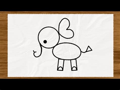 Learn how to draw a elephant easy and step by step. Simple Shape Sketches: How to Draw an Elephant - YouTube