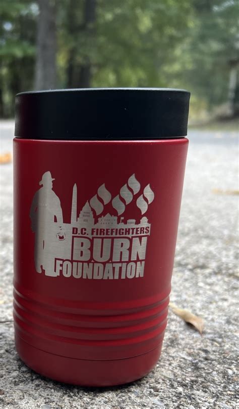 Insulated Metal Koozie Dc Firefighters Burn Foundation
