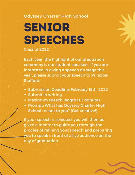 Senior Speech Submissions Odyssey Charter Schools Of Nevada