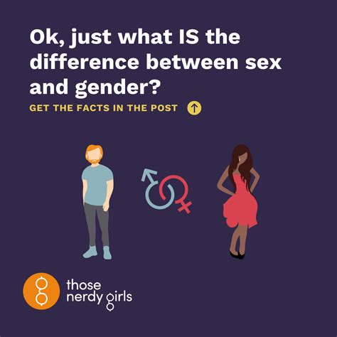 Ok Just What Is The Difference Between Sex And Gender — Those Nerdy