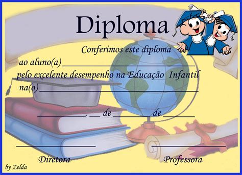 Pedagógiccos Certificados E Diplomas Para Formatura Infantil Parte 3